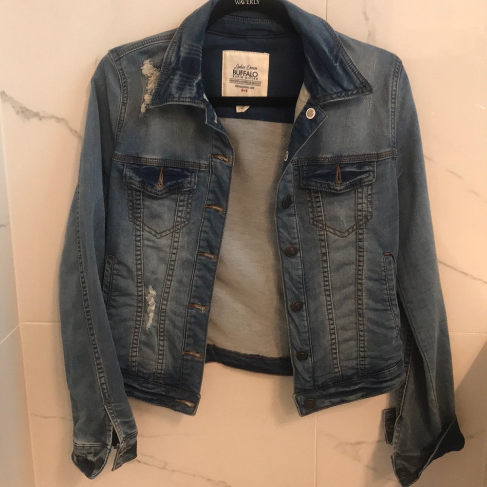 Distressed Jean jacket